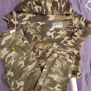 Justice sz 8 camo set